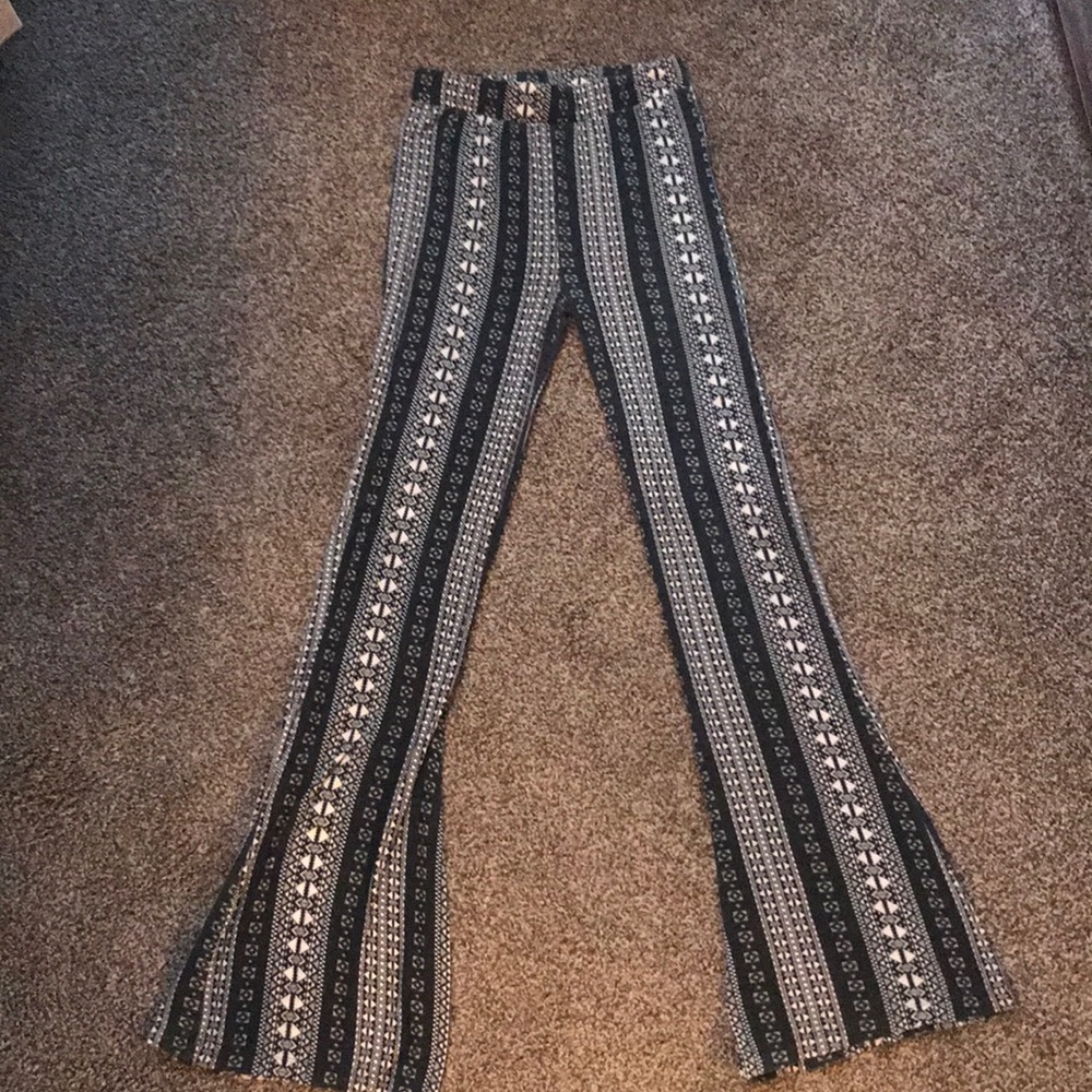 Aztec print high wasted pants